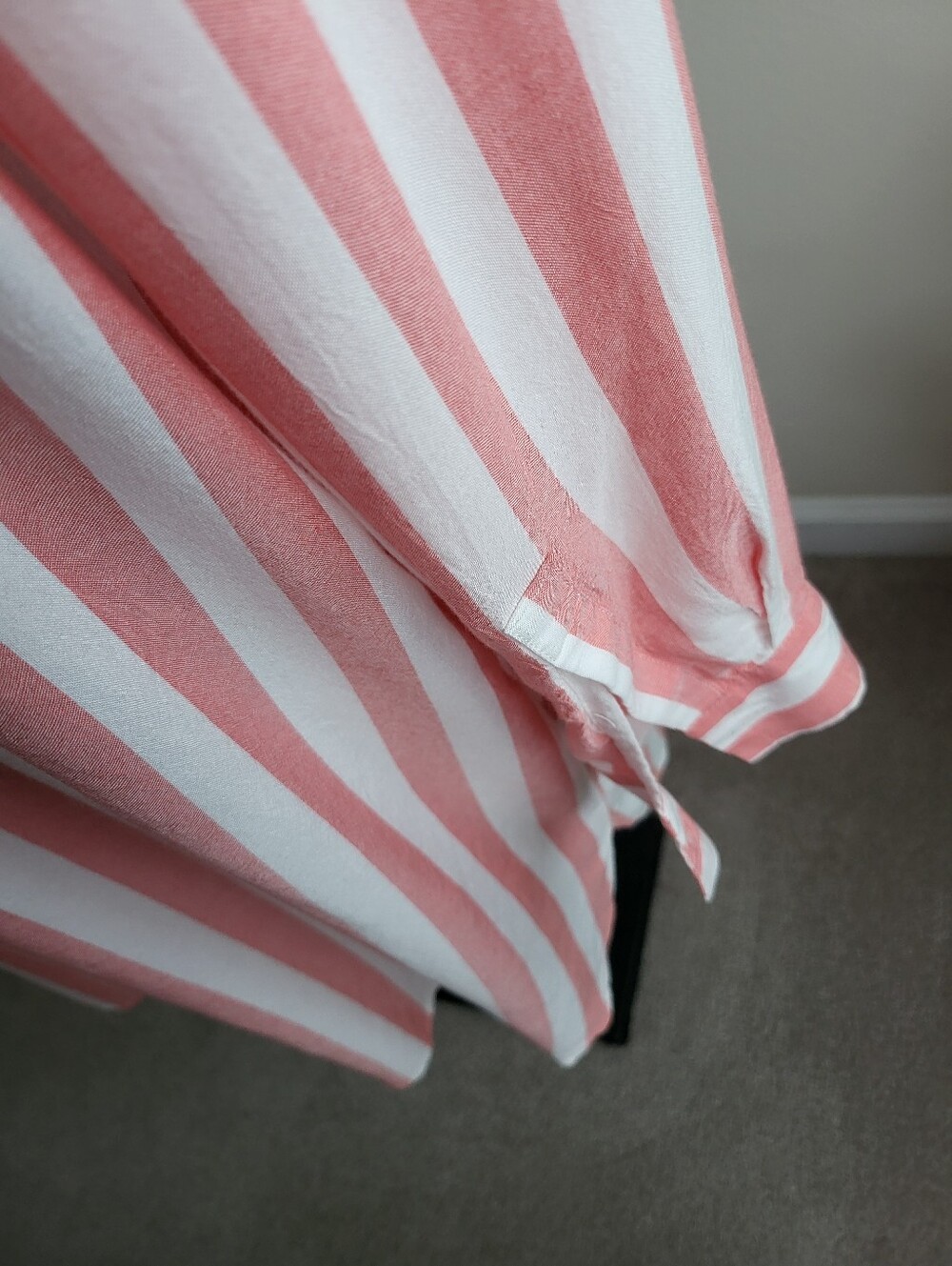 Jones New York 1X Coral Pink & White Striped Long Tunic – 100% Viscose - Picture 2 of 9